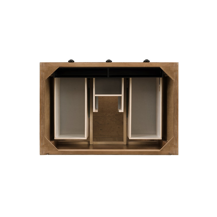 Bayou Breeze Gowins 34" Single Bathroom Vanity Base Only in Honey Alder